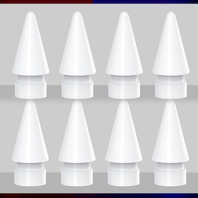 8PCS Tips Replacement Pen Nibs for Apple Pencil 1st Gen 2nd Gen Pen Nibs for iPad Pro