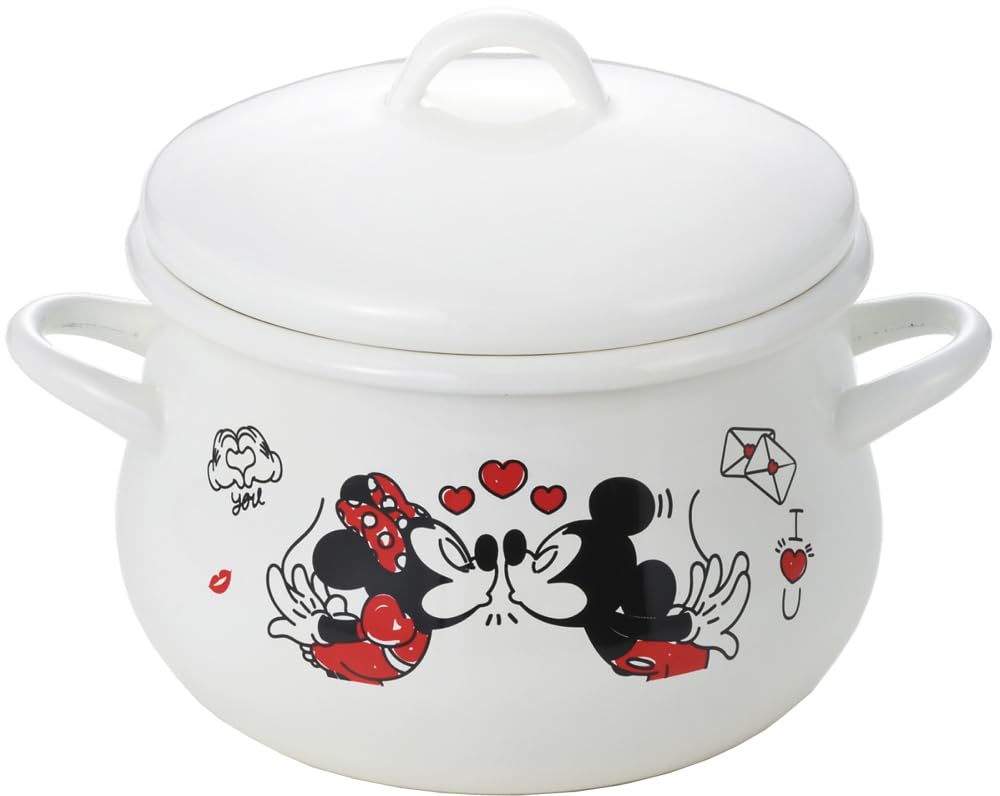 

Эмалированная кастрюля Toyoho Mickey & Minnie Mouse, белая, 16 см, MMJ-04