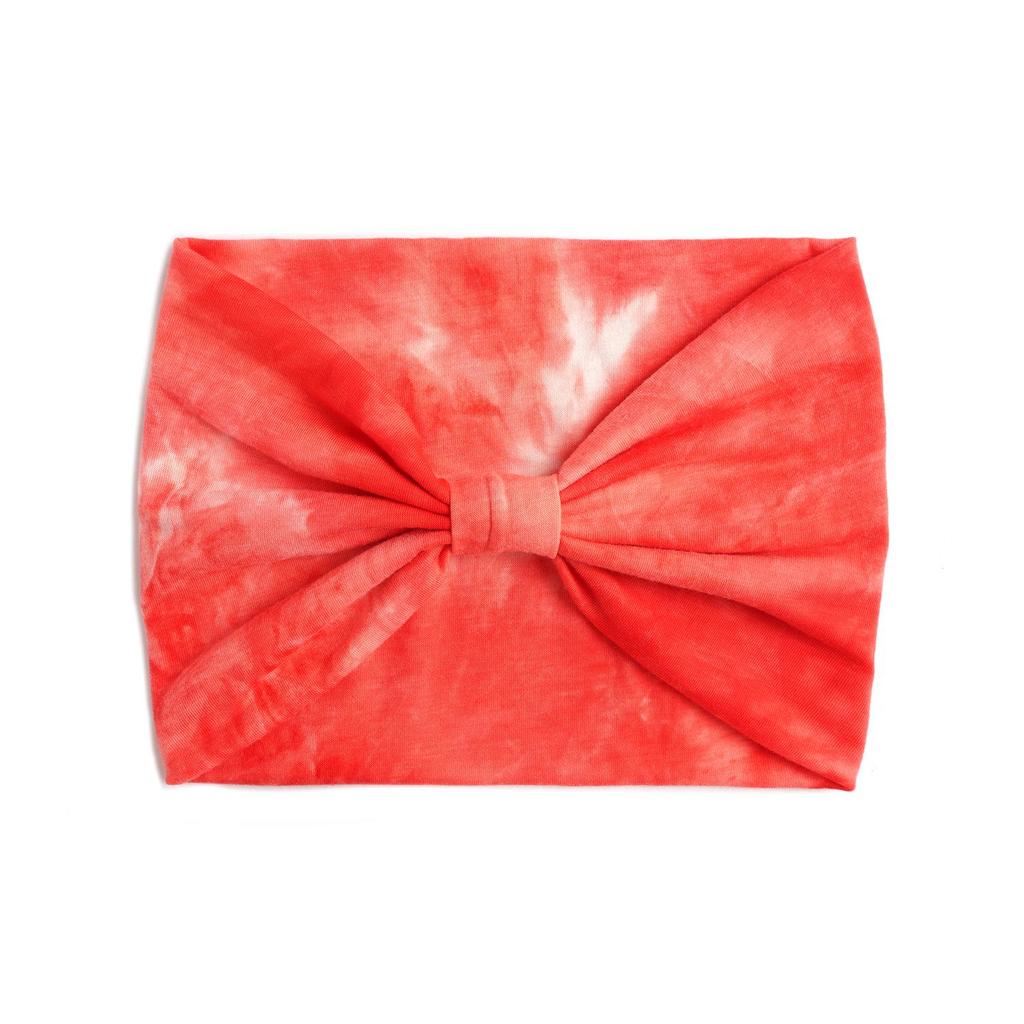 Fascia per capelli tie-dye sportiva e da yoga da donna extra larga da 18 cm
