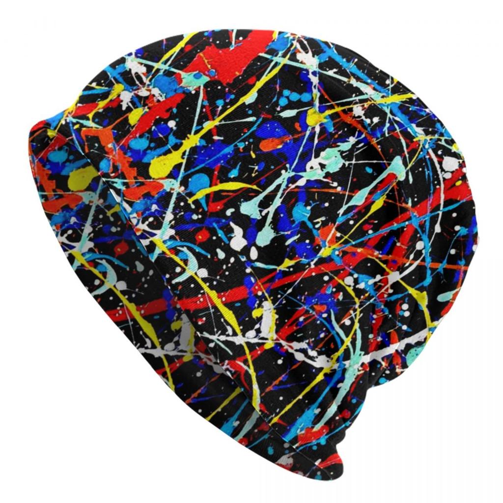 Abstract Street Graffiti Beanie Cap Unisex Winter Warm Bonnet Femme Knitted Hats Colorful Camouflage Skullies Beanies Hat