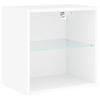 8-Piece TV Furniture Set with LED, White