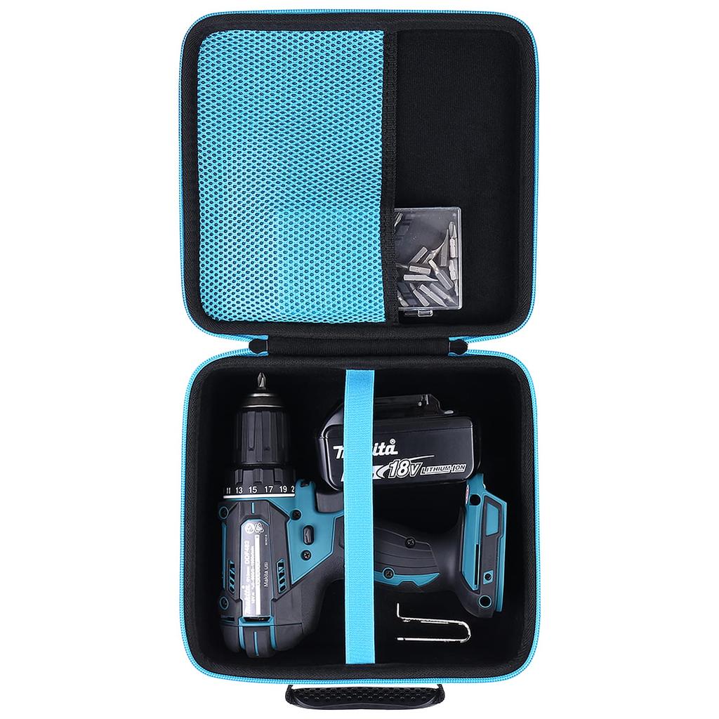 (Case only) Makita DF484DZB/XFD10Z/HP484DZ/DF033DZ/DF484DZ/DF333DZ Cordless Driver Drill Storage Case - Khanka