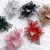 Exquisite Rhinestone Fabric Patch Sparkling Multi-Color 3D Fabric Patch Double Layer Rhinestone Shoe Flowers