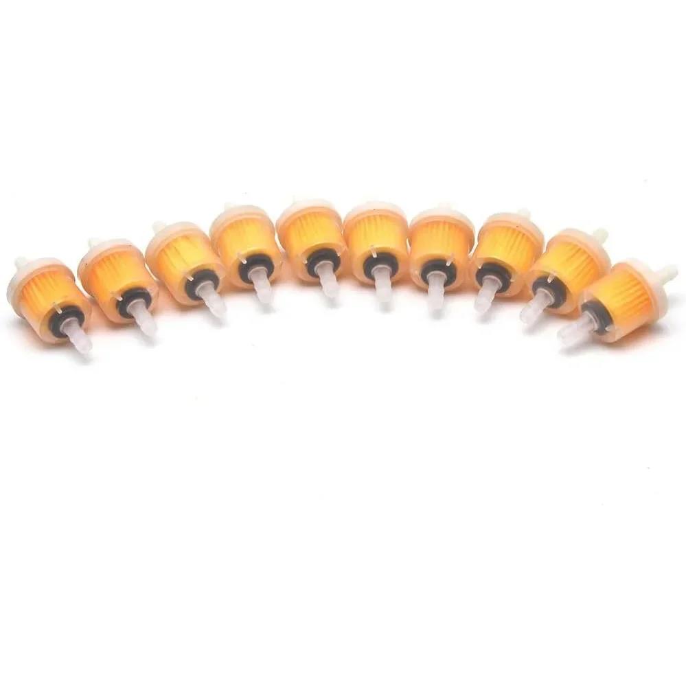 Universal 10Pcs/set 6mm Hose Motorcycle Petrol Gas Fuel Gasoline Oil Filter For Scooter Motorcycle Moped Scooter Dirt Fuel Filters5