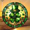 2D Flat Acrylic St. Patrick'S Day Sun Catcher - Clover & Top Hat Design,Window Hanging Decor, Lucky Charm,Irish Themed Housewarming Gift,Garden Decor