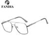 Men's Trendy Double Bridge Eyeglass Frames – European & American Style, Face Slimming, Prescription Ready