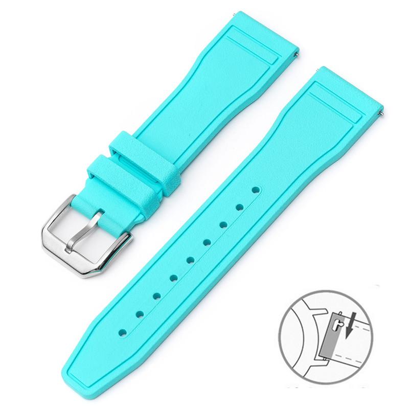 20/21/22mm FKM High-end Rubber Strap for IWC PILOT´S WATCHES And PORTOFINO Series Men Women Fashion Casual Watchband