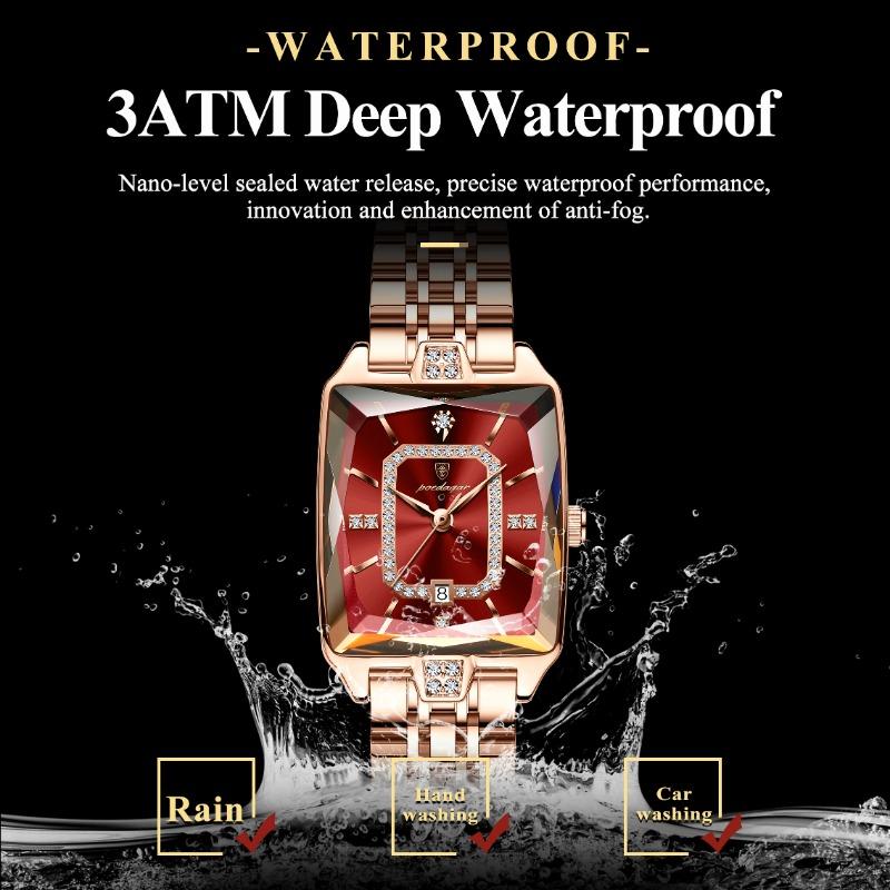 POEDAGAR High Quality Women Watch Waterproof Date Fashion Watches Luxury Stainless Steel Quartz Ladies Wristwatch