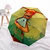 1PC Pippi Longstocking - Custom Name Automatic Folding Umbrella - Compact 8-Rib Design, Durable Plastic & Iron, Daily Use S0106019