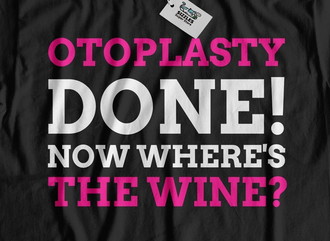 Unisex Funny Pinned Ears Surgery T-Shirt Otoplasty & Ear Correction Gifts L