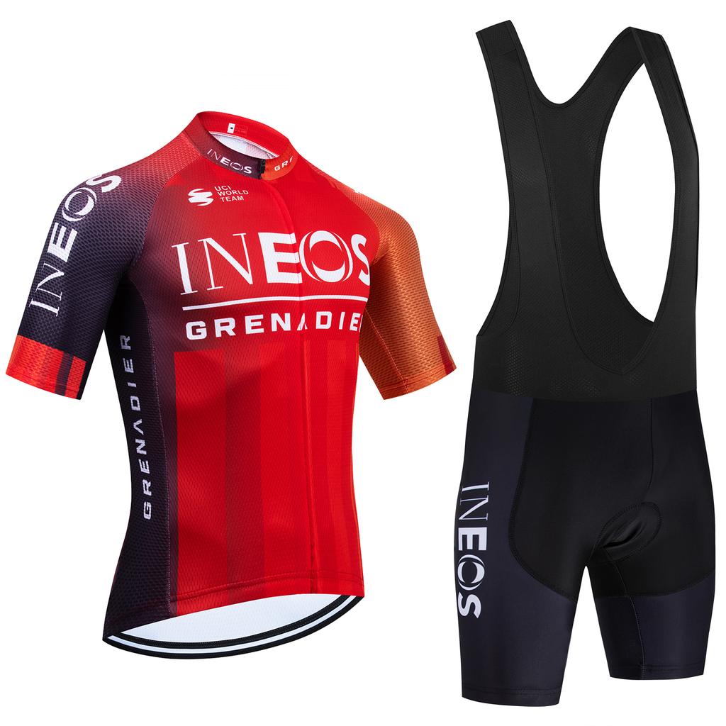 New 2025 TOTAL Cycling Jersey White Bike Maillot Pants Set UAE Team Quick Dry Ropa Ciclismo  Summer Pro Bicycle T-Shirt Clothing
