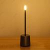Aluminum Bedside Lamp Touch Control LED Table Lamp Stepless Dimming Battery Powered for Hotel Restaurant for Bars Living Room