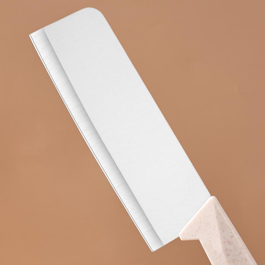 5-Piece Multi-functional Wheat Straw Cutting Board Set: Includes Kitchen Knife, Fruit Knife, Scissors, Chopping Board, Outdoor Knife.