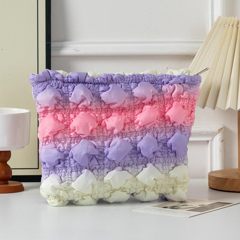 

Плиссированная сумка-облако, косметичка большой емкости, пенал, портативный дорожный чехол для хранения, женская косметичка