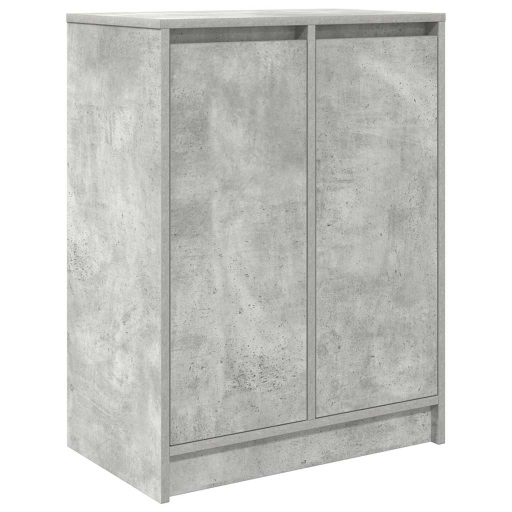 Shoe Cabinet Concrete Grey 57 x 34 x 76 cm Engineered Wood