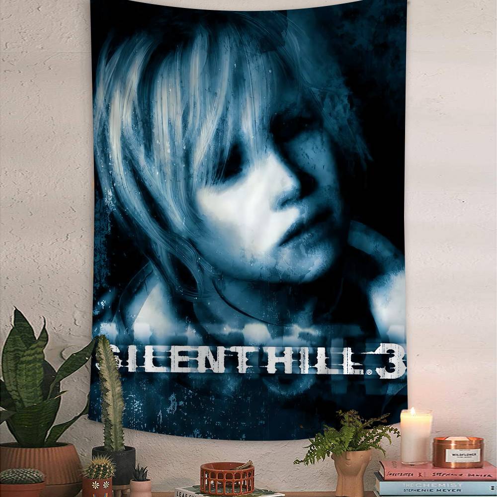 

Classic Horror Game SSilent HHill Anime Tapestry Hanging Tarot Hippie Wall Rugs Dorm Home Decor 74x94cm(29x37in)