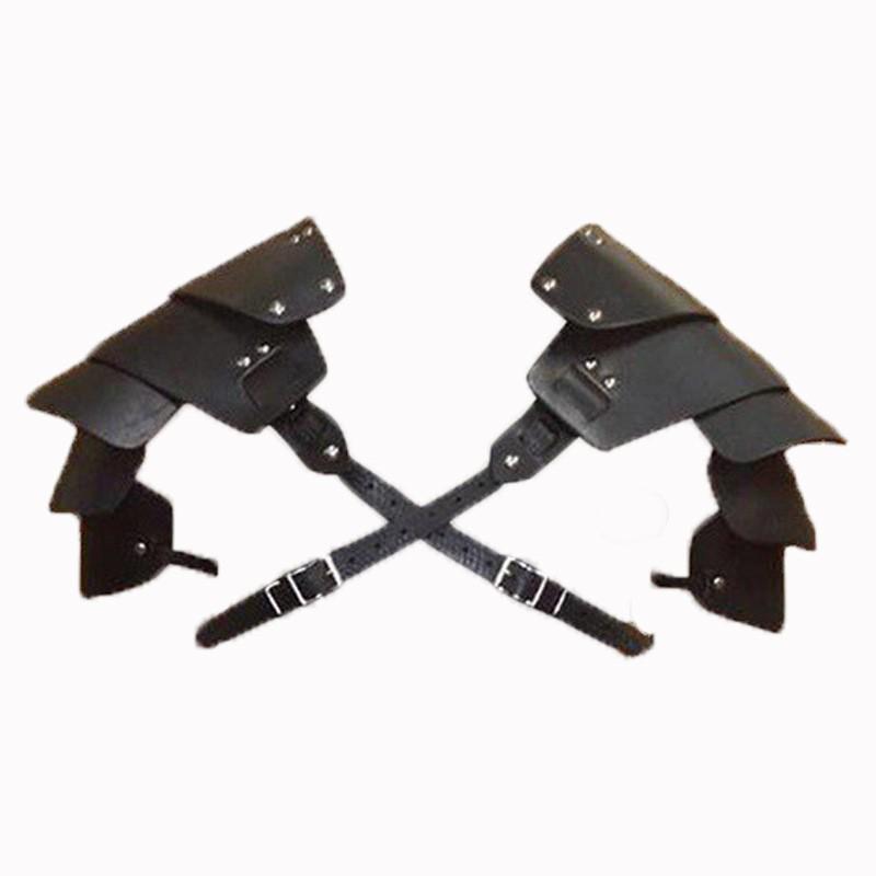 European-American Retro Viking Gladiator Costume: Medieval Warrior Cosplay Leather Armor