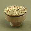 12pcs Rattan Wood Cabinet Knobs Comfortable Grip & Easy Installation Furniture Knobs Pulls for Natural Style Home Decor