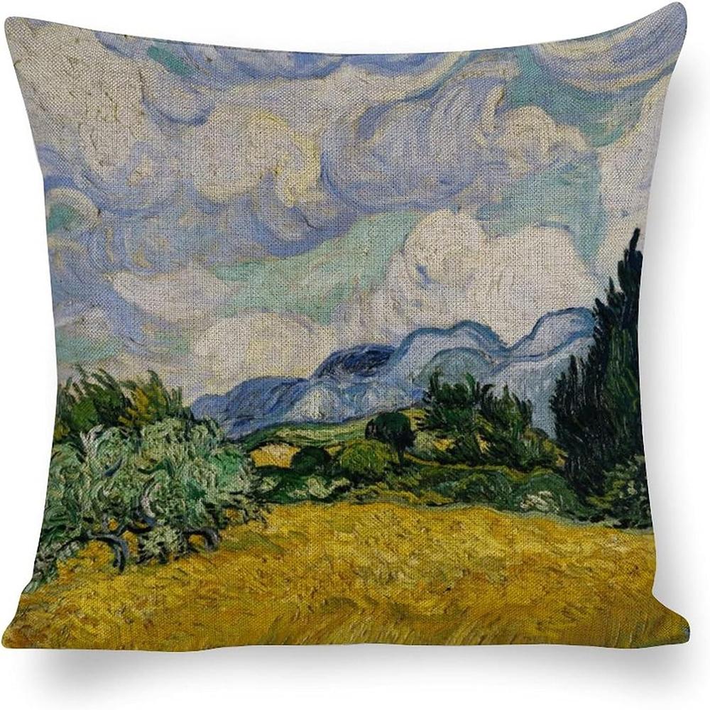 Van Gogh Kunst Kissenbezüge, Sternennacht & Meereslandschaften ,,Sofa- und Stuhlkissenbezüge, Heim Schlafzimmer Zimmer Dekoration