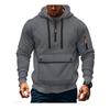 Men S Casual Hooded Sweatshirt Long Sleeve Pullover With Zipper Pocket