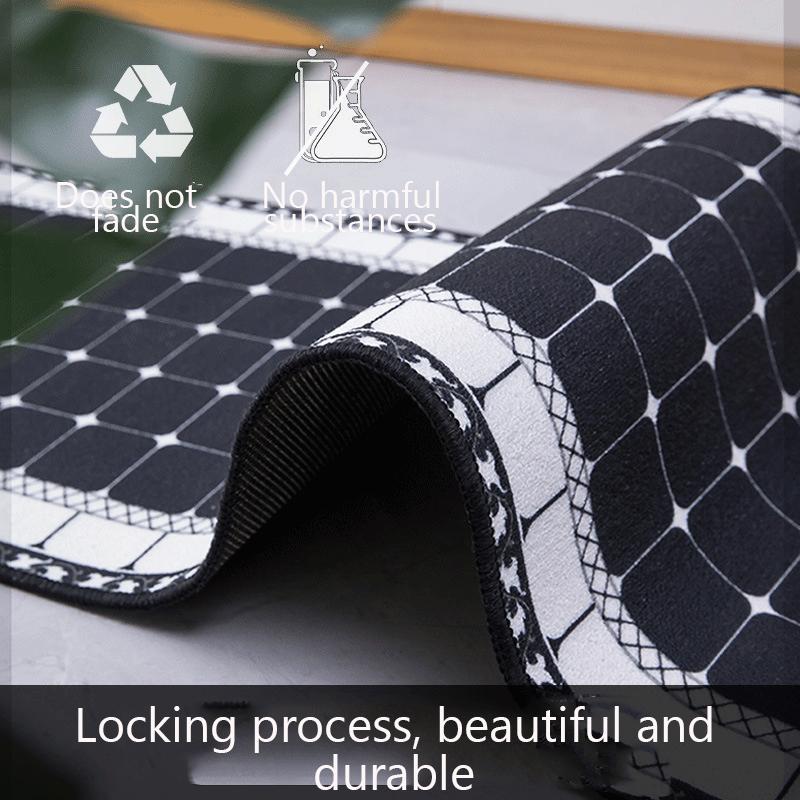 Ethnisch bedrucktes langes Küchenmatten-Set, waschbarer Teppich, Flur-Fußmatte, rutschfeste Wasseraufnahme, Badezimmerteppiche, Nachttisch-Bodenmatte 