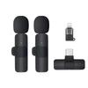 Wireless Lavalier Microphone K1K9: Noise-Reducing, Mini Universal Mic for Outdoor Video Recording