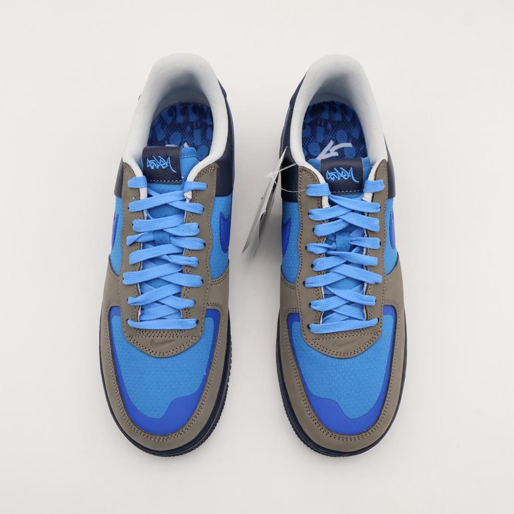 HF5516-001 Stash Nike Air Force 1 Low SP Soft Grey and Harbor Blue (2024) (Men's