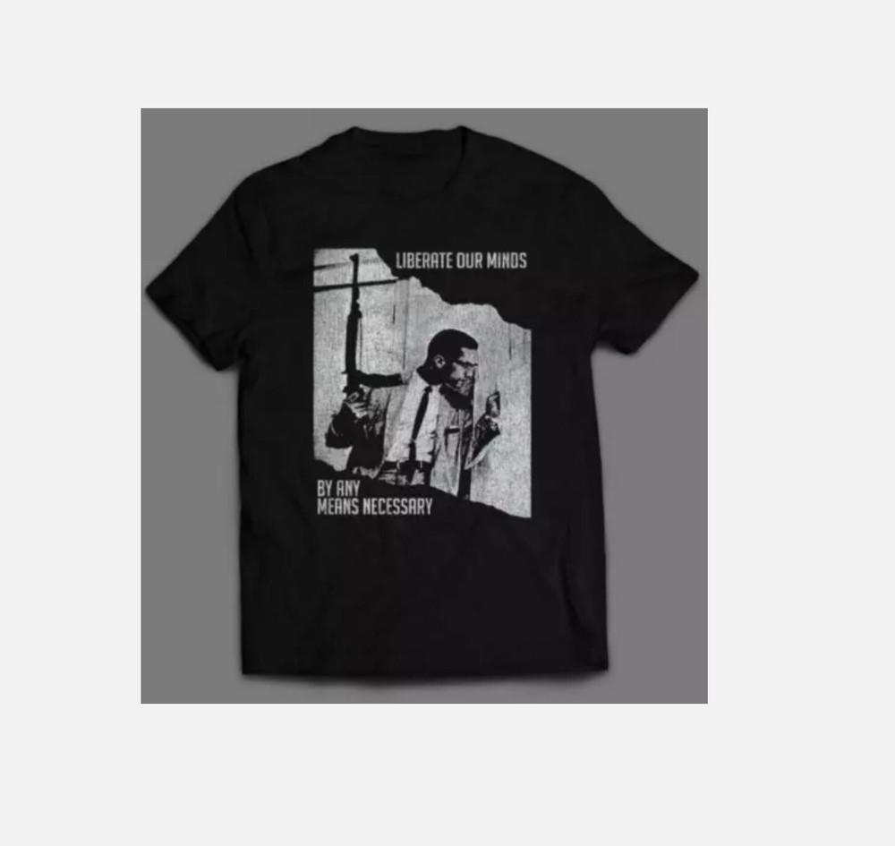 

Malcolm X t shirt, art-graphic-fu wbr/ ll-HOT hot shirt, Size S-5XL Unisex T-Shirt XXXXL