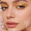 Metallic Eye Tattoo Stickers, Waterproof Temporary Freckle Decals, Sparkling Foil Eye Makeup for Festival Party, Glitter Face Art