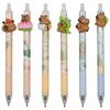 Maydahui Cute Capybara Ballpoint Set of Black Stylish Animal Retractable Creative Gel Ballpoint Perfect for Gifts Pens, 6, 0.5mm, Ink, Pens, Pens,