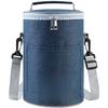 Waterproof Oxford Cloth Thermal Lunch Bag Large Capacity Cooler Tote With Shoulder Strap For Outdoor Camping Hiking Meal Keep