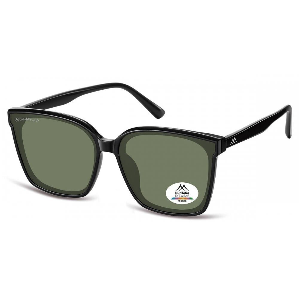 

Montana Eyewear Mp67 Polarized Mp67d Unisex Sunglasses Shiny Black/63