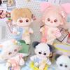niannyyhouse Color Block Crawling Bodysuit, 10cm-15cm, 20cm Plush Toy, Dress-Up Clothes, Cotton Doll, Accessories (Pink, 10cm-15cm)