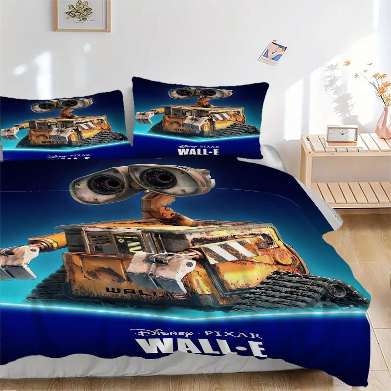

3pcs Disney WALL Quilt Cover Set (1 Quilt Cover + 2 Pillowcases Without Pillow Core), High-Definition Printing for Home and Dormitory.D031 135x200cm