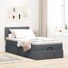 VidaXL Ottoman Bed Frame with Mattress Dark Grey 90x190 Cm Velvet, Bed Frame, Upholstered Bed Frame, Bed Frame 3311742