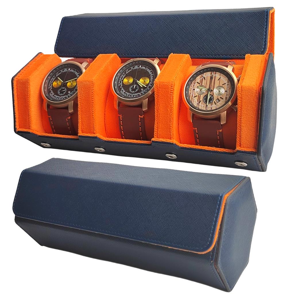 1/2/3 Sleuven Horlogeroller Reiskoffer Draagbare Vintage Leer Horloge Display Case Opbergdoos Horloge Organizers Mannen Kerstcadeau