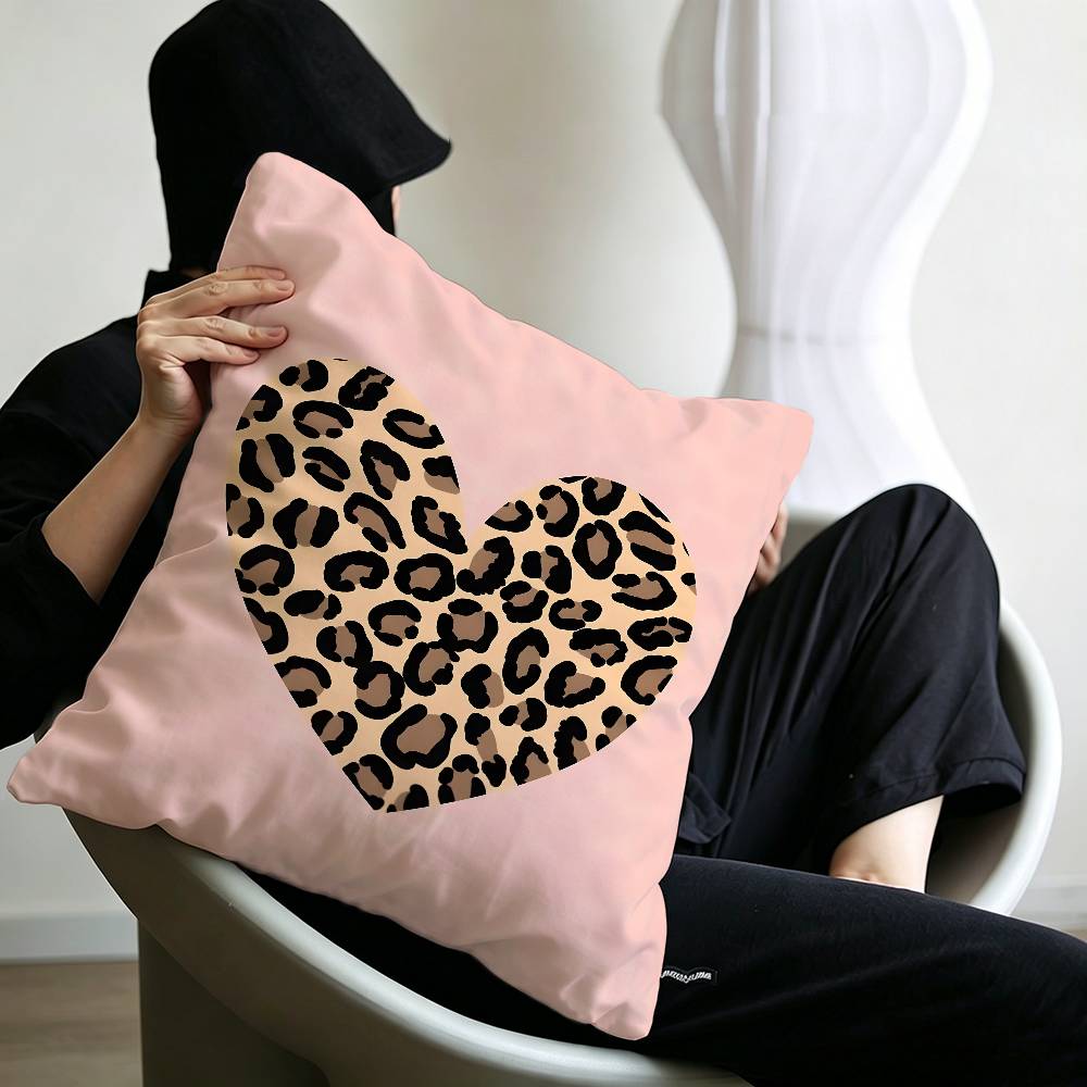 Fashion cool Leopard Print Pillow Anime Pillow Sofa Bed Head Pillow Cover Cushion Cover 45x45 cm Fashion