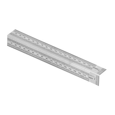 180mm / 7 Inch T-Type Ruler Stainless Steel Woodworking Scribing Ruler  Woodworking Measurement