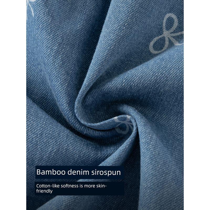 David Bella Children's Pants 2026 Spring New Style Girls' Jeans Pure Cotton Baby Jogger Pants Class a Long Pants