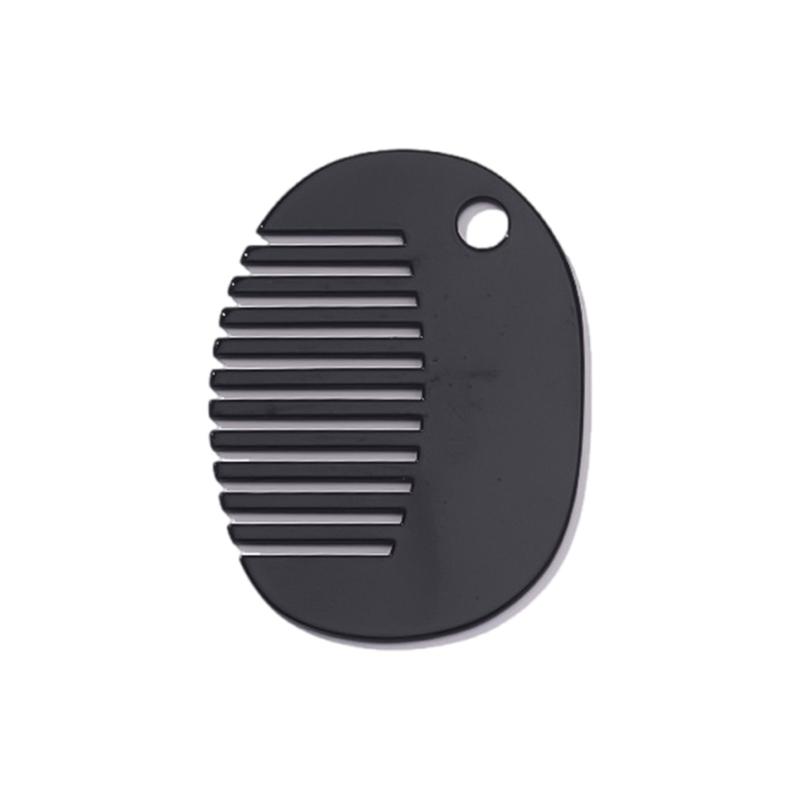 Fashionable Mini Comb Necklace Pendant Portable Hairbrush for Stylish Women Hair Grooming Tool Unique Accessories