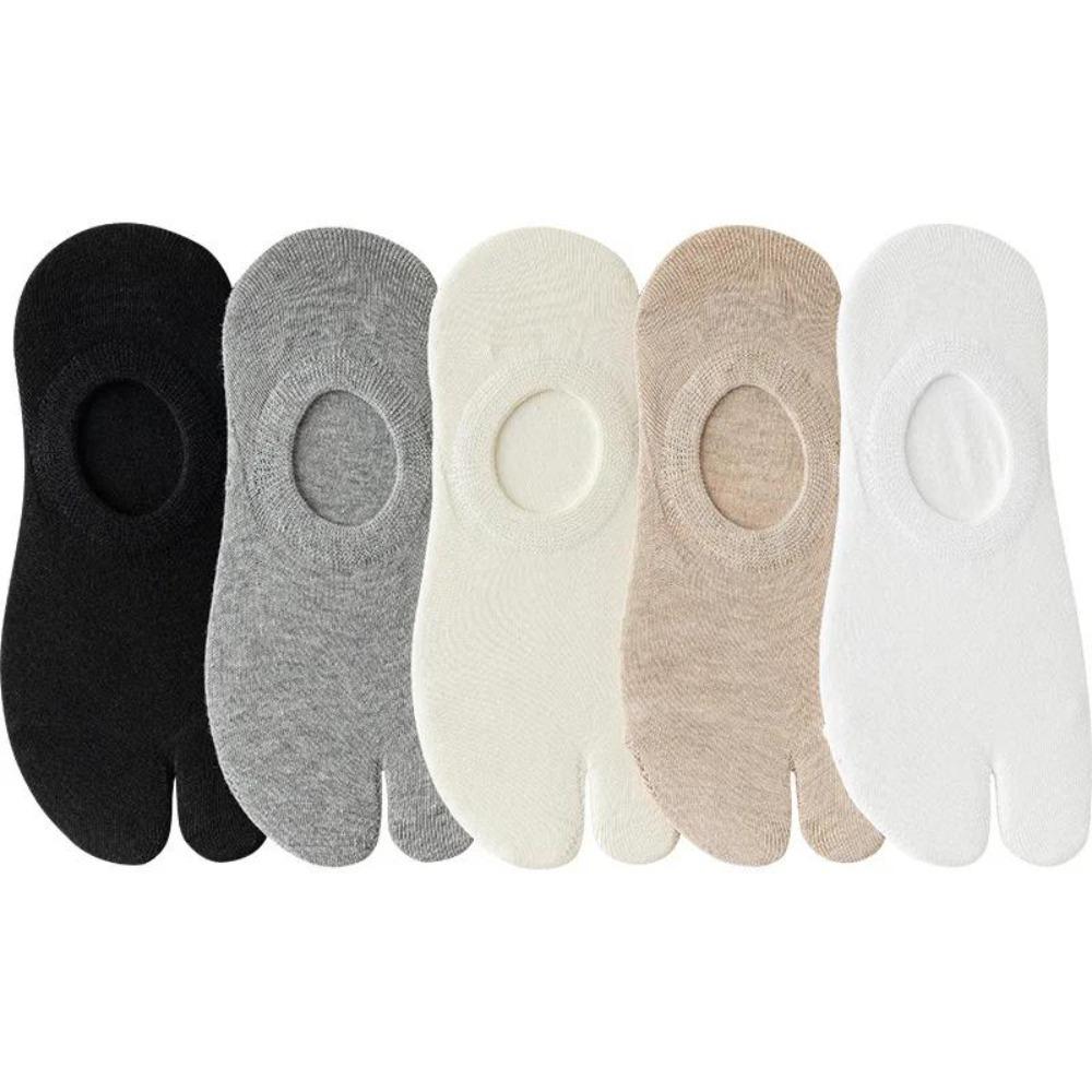 Zweifinger-Baumwollsocken im japanischen Stil, Unisex-Clogsocken, Zehentrennersocken aus Polyester, Kimono-Flip-Flop-Sandalen, geteilte Zehensocken