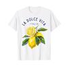 La Dolce Vita Lemon Italian Summer Limoncello Amalfi Coast T Shirt Vintage Washed Stylish Homme Versatile Comfortable Casual