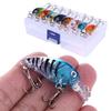 8Pcs/Box Floating Artificial Bait Mini Size Topwater Fishing Bait Fishing Lure  Saltwater Fishing