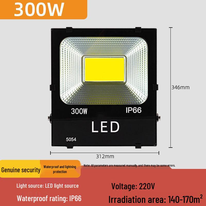 30W/50W Waterproof LED Floodlight: Warm Outdoor Spotlight for Courtyards & Advertising