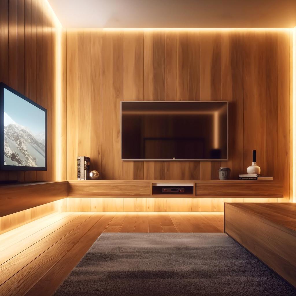 LEKE COB LED Strip Light with USB Remote, 2m, 3000K Warm White, Flexible, High-Density 320 LEDsm, 180° Lighting, CRI90, Double-Sided Tape,