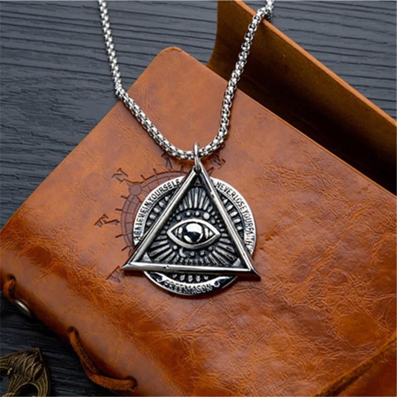 Buy Freemason Demon Eye Men's Necklace 