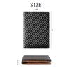 INMURYIA Carbon Fiber Passport Large for Travel and Business Trips Holder, Slim, Lightweight, Capacity, Unisex, (Blue)
