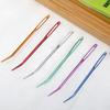 2Pcs Bent Tip Tapestry Needles Yarn Knitting Weaving Needles Big Eye Curve Bent Needle Knitting Crochet DIY Sewing Accessories