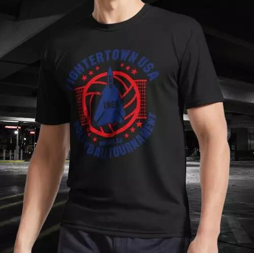 

NEW SHIRT FIGHTERTOWN USA VOLLEYBALL RACING LOGO T-Shirt Tops Tee FUNNY SIZE S-4XL M