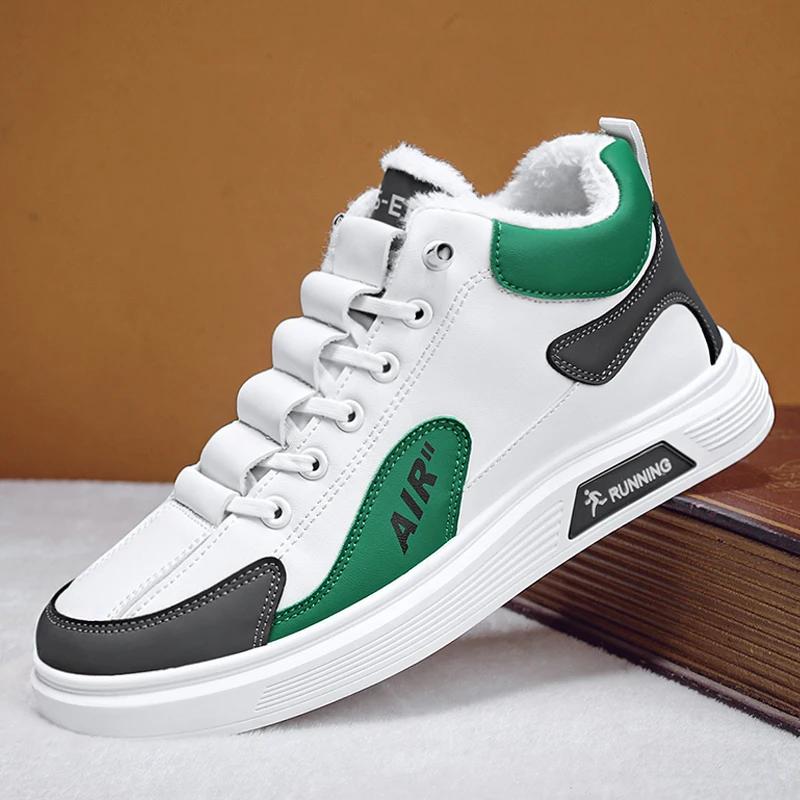 New High Top Winter Fleece Warm and Comfortable High Top Men's Sports Shoes Are Versatile, Lightweight, and Durable Size38-44